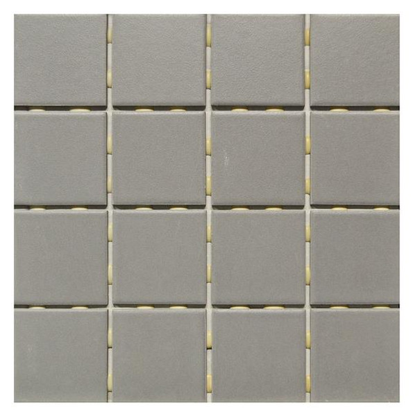 OM-13419 Dark Gray 3x3 Ceramic Mosaic 12x12 - EACH