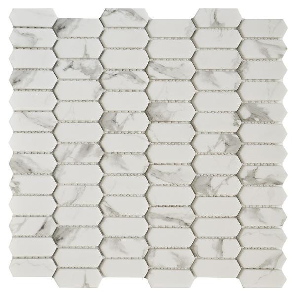 Carrara Picket Glass Mosaic - EACH