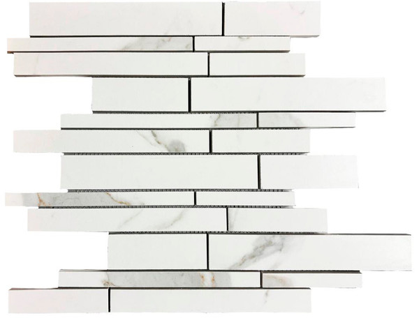 Carrara Matte Linear Mosaic 13x13 - EACH