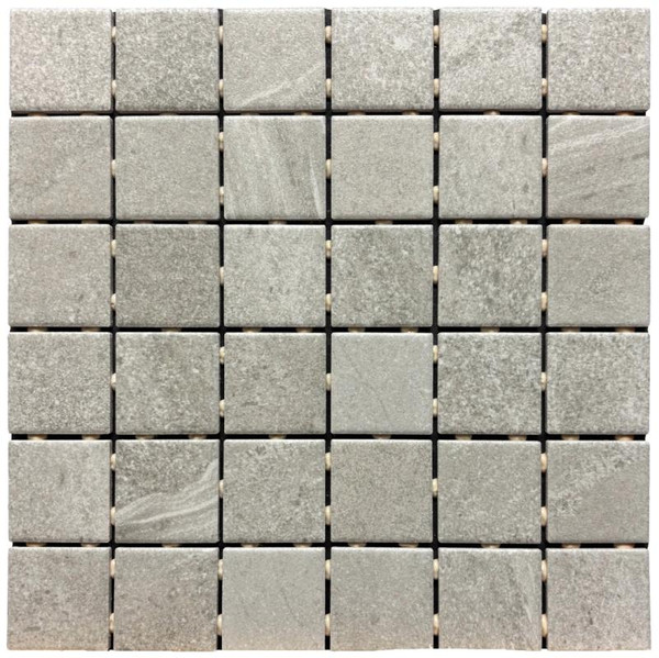 Cleanprotect Textured Edmonton Steely Gray 2x2 Mosaic 12x12 - EACH