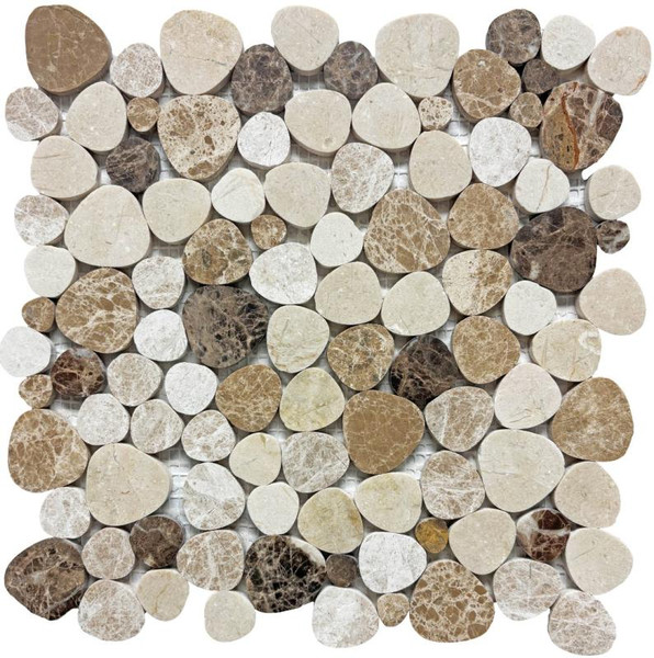 Marmol Huron Emperador Mix Mosaic 12x12 - EACH