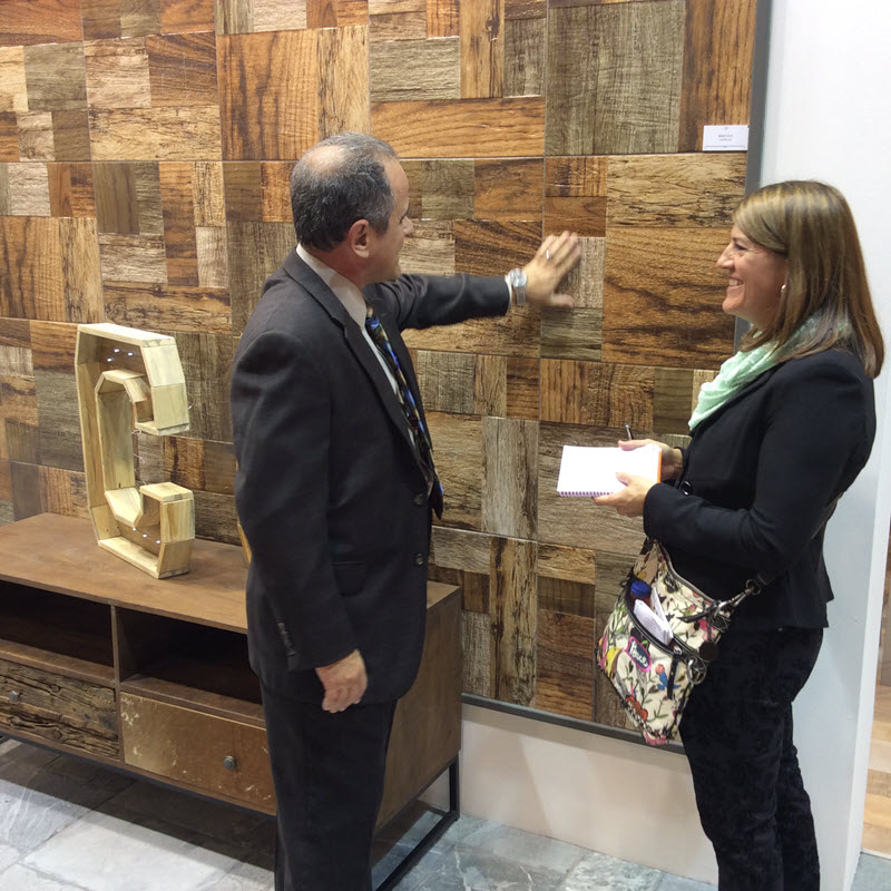 Kate meeting with tile representatives
