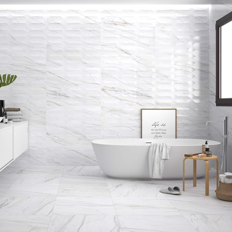Clean and modern tile walls